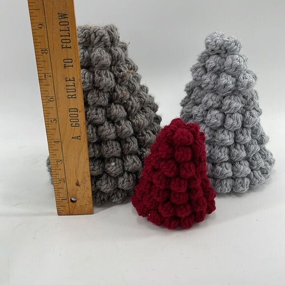 Handmade crochet Christmas tree small size decorations holiday decor evergreen - Picture 9 of 9
